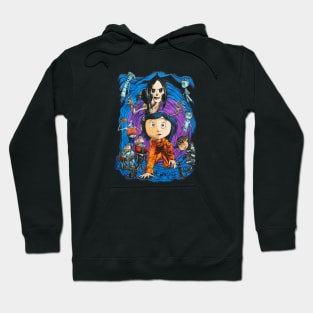 Coraline Spiral Tunnel Character Hoodie